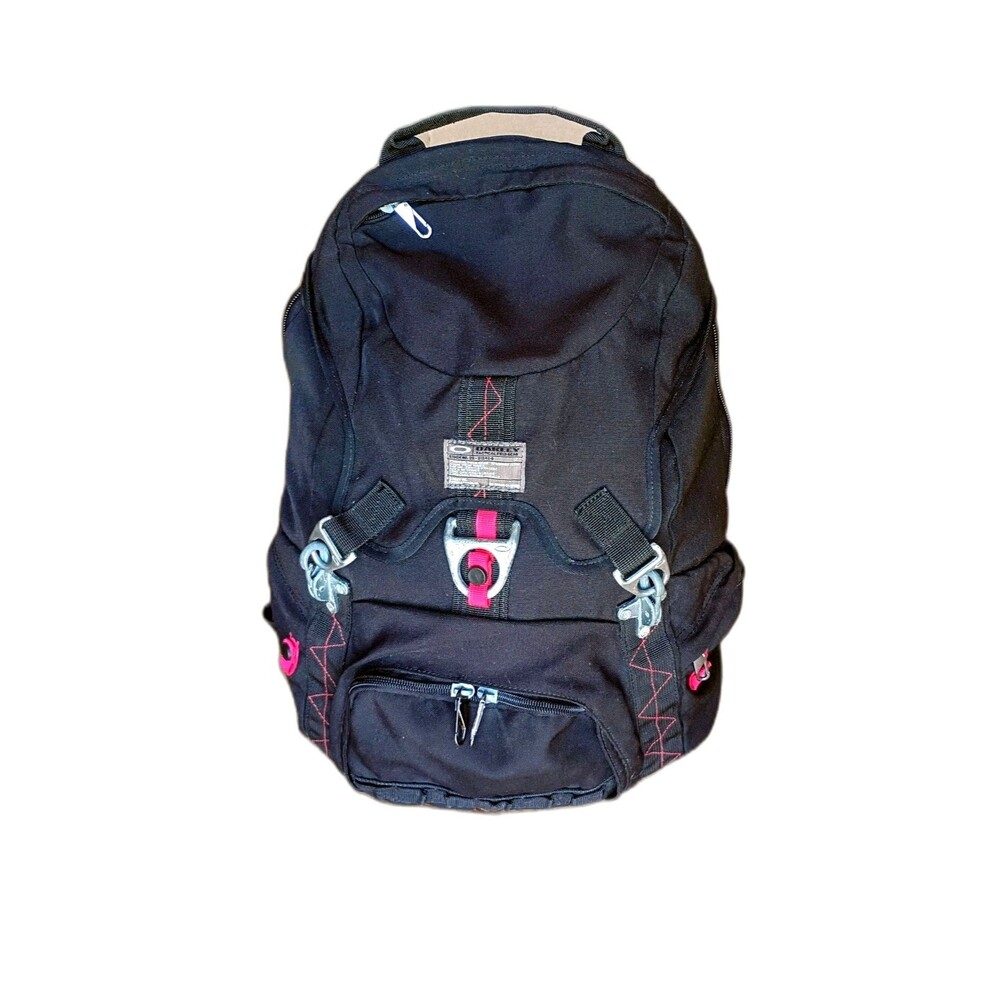 Vintage Oakley Tactical AP Pack Backpack Black Red 20-S1242 Kitchen Sink 2000s